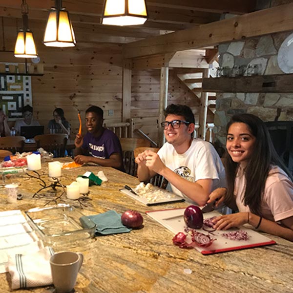 plexus students at a student gathering