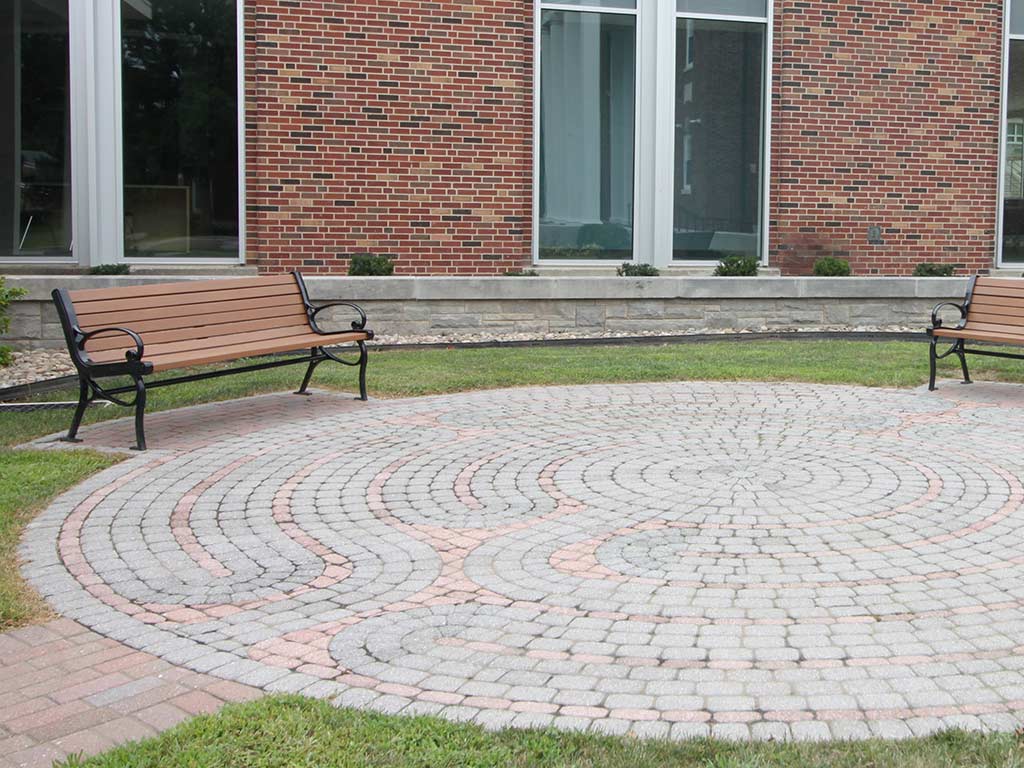 photo of Juniata College's outdoor labyrinth